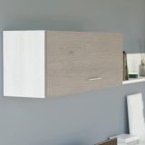Mueble de Salón con Leds, Acabado en Andersen Pino, 250x115 cm