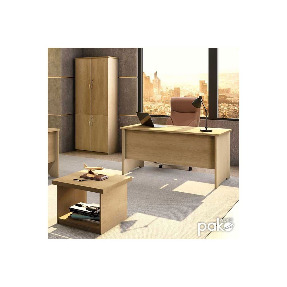 Mesa de Oficina Sin Cajón, Color Cambria, 150x75x75 cm - Espacio Amplio y Elegante